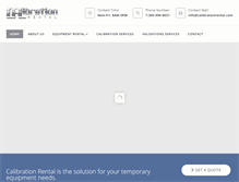 Tablet Screenshot of calibrationrental.com